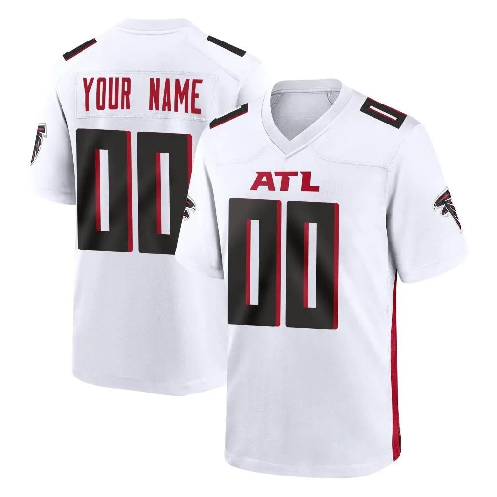 Odoa Custom A.Falcons White Home Game Any Name & Numbers Stitched Jerseys