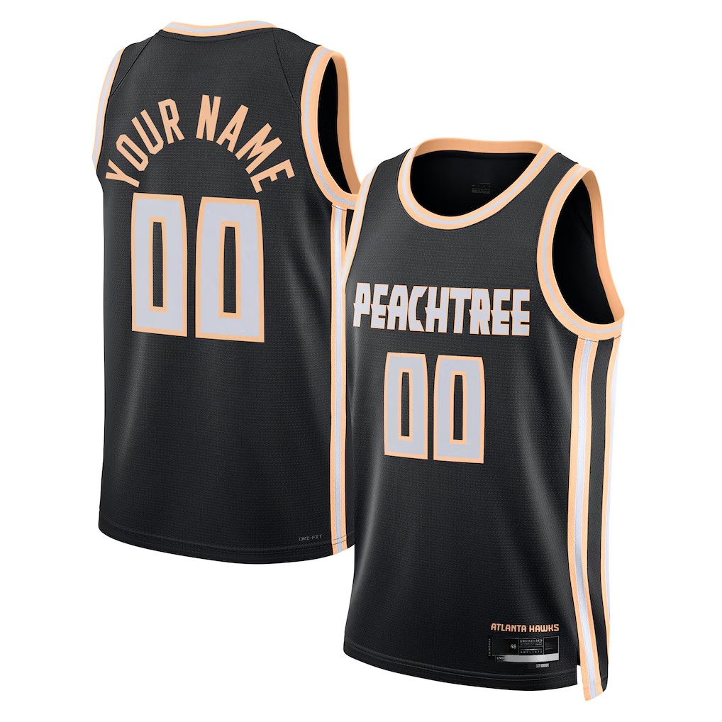 Odoa Custom A.Hawks Black 202526 City Edition Swingman Jerseys