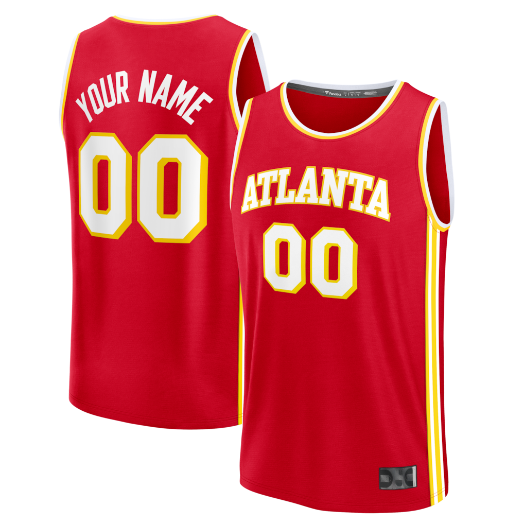 Odoa Custom A.Hawks Red Fast Break Jerseys - Icon Edition