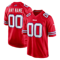 Odoa Custom B.Bills Red Alternate Game Stitched Jerseys