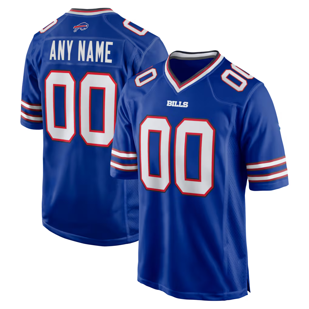 Odoa Custom B.Bills Royal Royal Game Stitched Jerseys