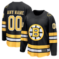 Odoa Custom B.Bruins Black Home Breakaway Stitched Jerseys