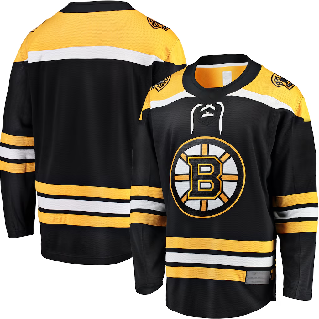 Odoa Custom B.Bruins Black Home Premium Stitched Jersey