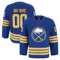 Odoa Custom B.Sabres Royal Home Authentic Pro Stitched Jerseys