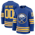 Odoa Custom B.Sabres Royal Home Premium Stitched Jerseys