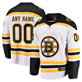Odoa Custom B.Bruins White Away Breakaway Stitched Jerseys