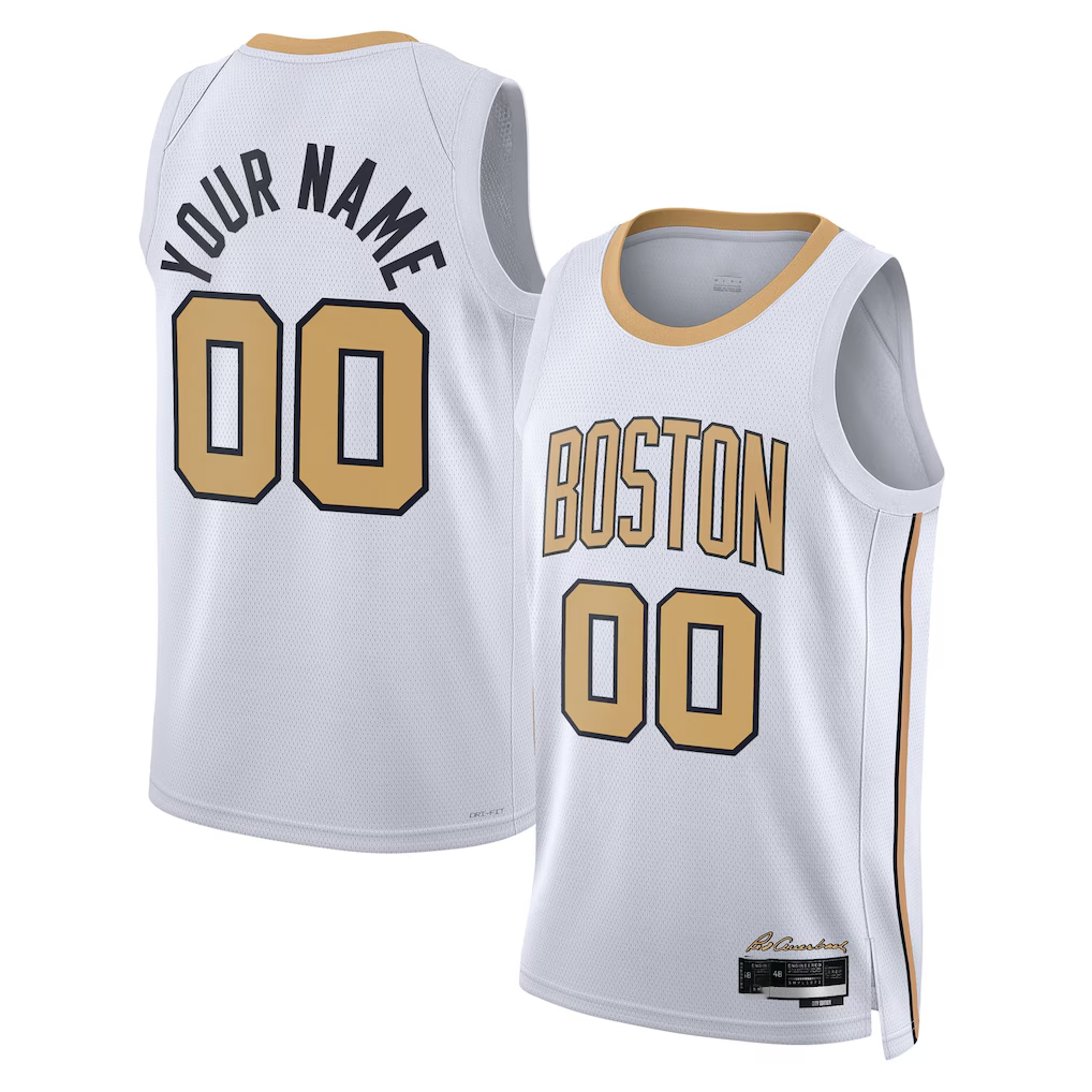 Odoa Custom B.Celtics White 202526 City Edition Swingman Jerseys