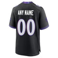 Odoa Custom B.Ravens Black Home Game Any Name & Numbers Stitched Jerseys
