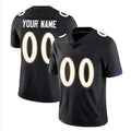 Odoa Custom B.Ravens Black Replica Limited Game Stitched Jerseys
