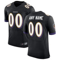 Odoa Custom B.Ravens Black Speed Machine Elite Stitched Jerseys