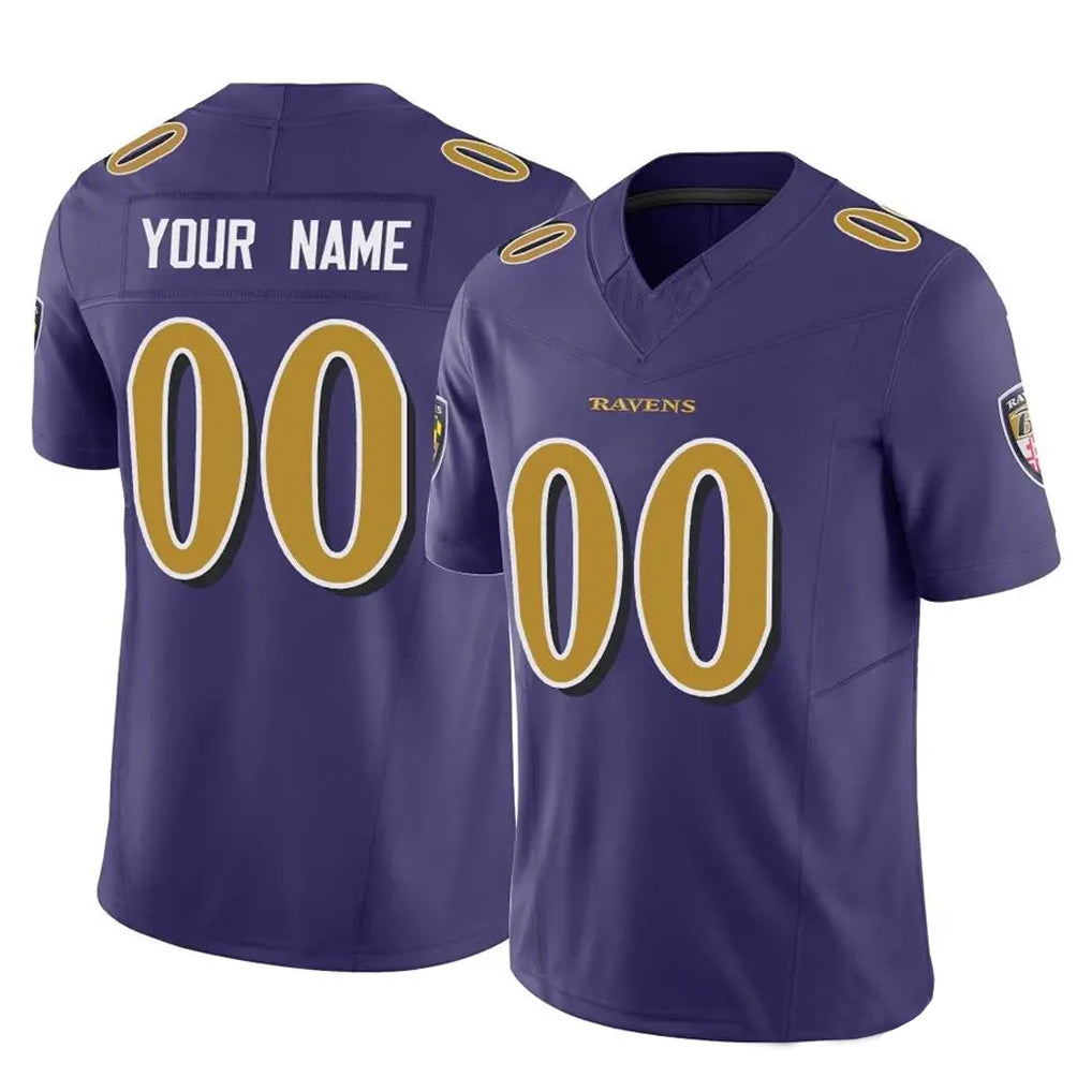 Odoa Custom B.Ravens Purple Vapor F.U.S.E. Limited Game Any Name & Numbers Stitched Jerseys