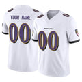 Odoa Custom B.Ravens White Vapor F.U.S.E. Limited Any Name & Numbers Stitched Jerseys