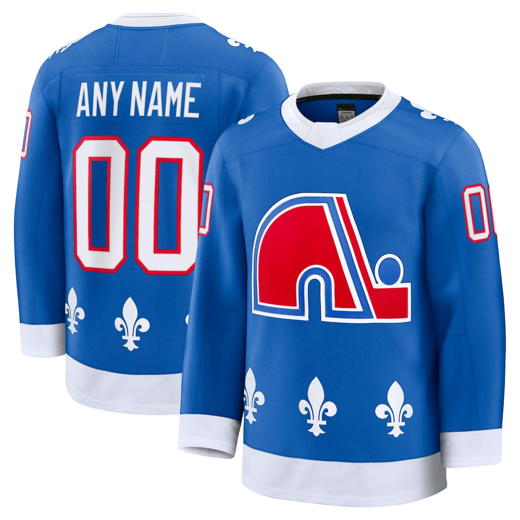 Odoa Custom C.Avalanche Blue Alternate Heritage Premium Jerseys