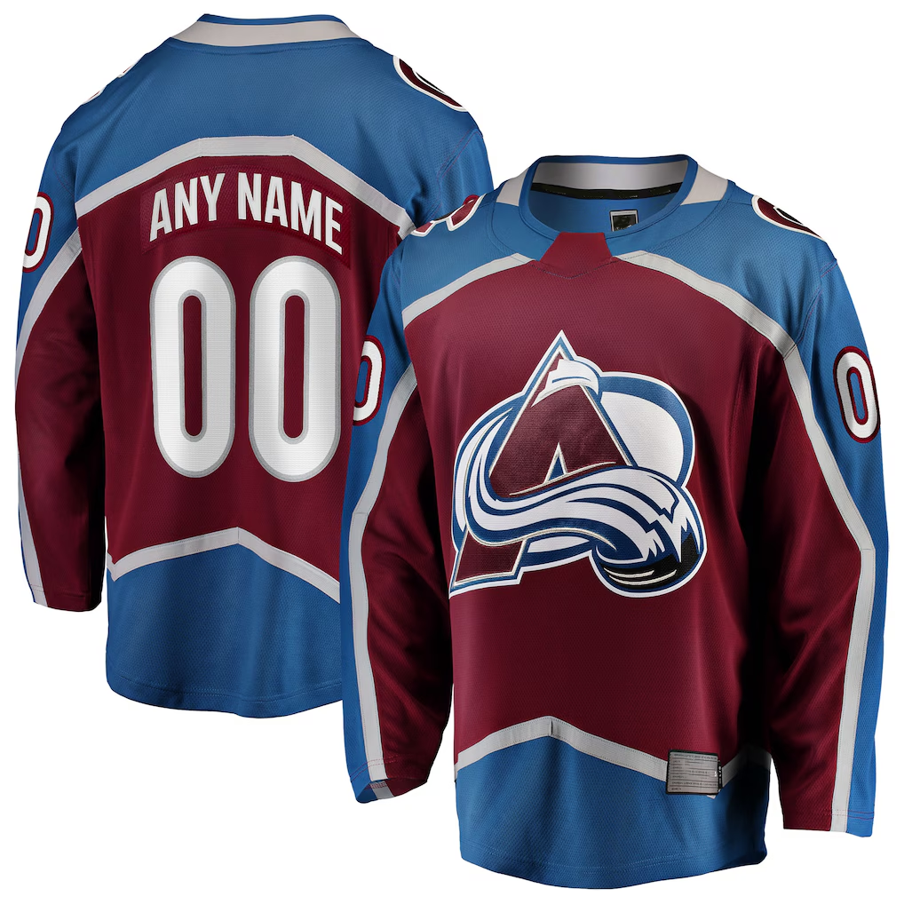 Odoa Custom C.Avalanche Maroon Home Breakaway Jerseys