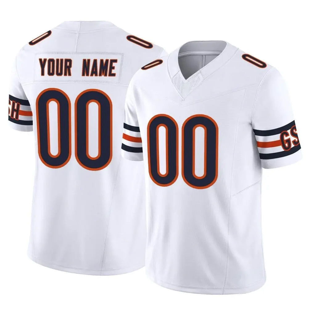 Odoa Custom C.Bears White Vapor F.U.S.E. Limited Home Game Any Name & Numbers Stitched Jerseys