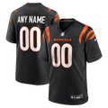 Odoa Custom C.Bengals Black Game Stitched Jerseys