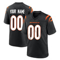 Odoa Custom C.Bengals Black Home Game Any Name & Numbers Stitched Jerseys