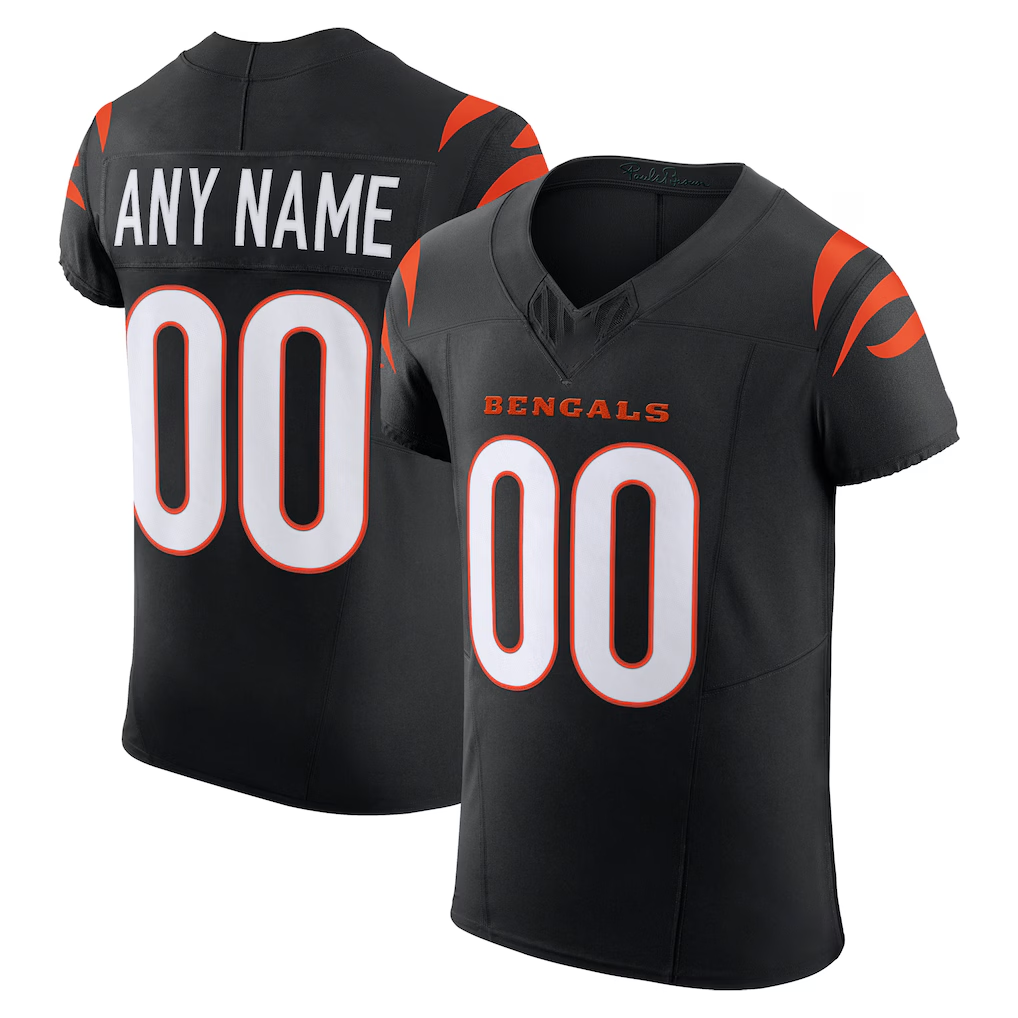 Odoa Custom C.Bengals Black Team Vapor F.U.S.E. Elite Stitched Jerseys