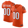 Odoa Custom C.Bengals Orange Alternate Vapor F.U.S.E. Elite Stitched Jerseys
