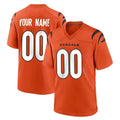 Odoa Custom C.Bengals Orange Home Game Any Name & Numbers Stitched Jerseys