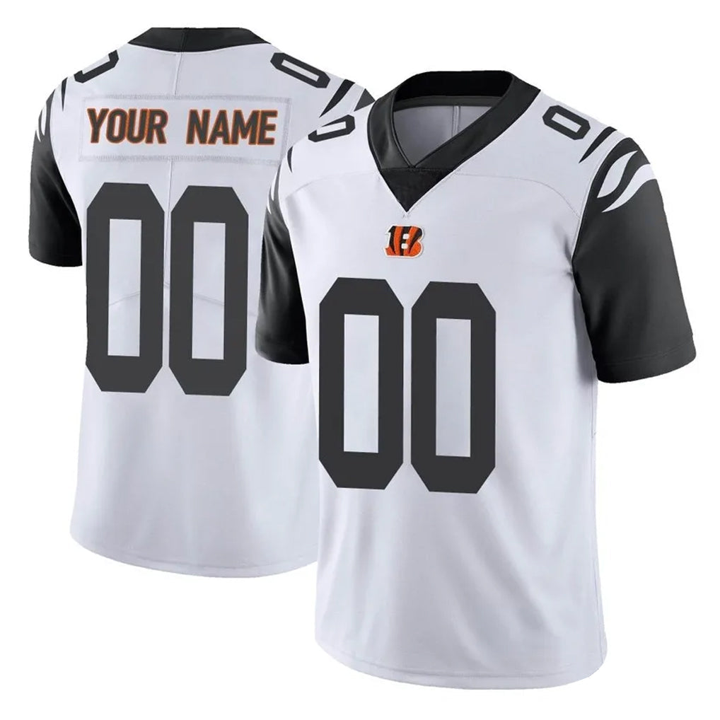 Odoa Custom C.Bengals White Color Rush Vapor Untouchable Limted Home Game Any Name & Numbers Stitched Jerseys