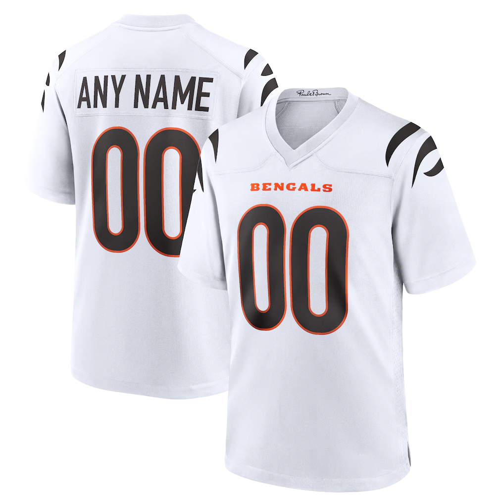 Odoa Custom C.Bengals White Game Stitched Jerseys