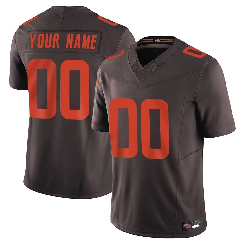 Odoa Custom C.Browns Brown Limited Vapor F.U.S.E. Alternate Game Any Name & Numbers Stitched Jerseys