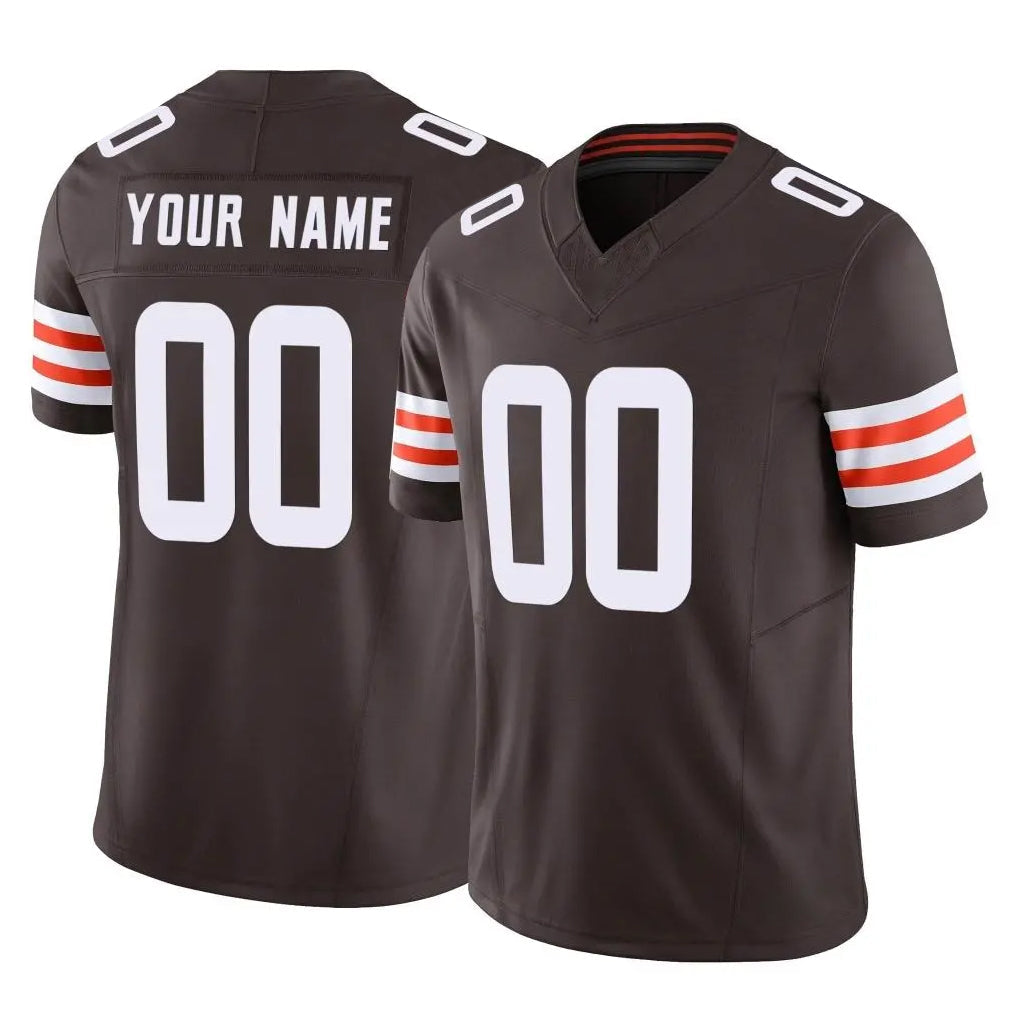 Odoa Custom C.Browns Brown Vapor F.U.S.E. Limited Home Game Any Name & Numbers Stitched Jerseys