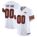Odoa Custom C.Browns White Limited Vapor F.U.S.E. Alternate Game Any Name & Numbers Stitched Jerseys