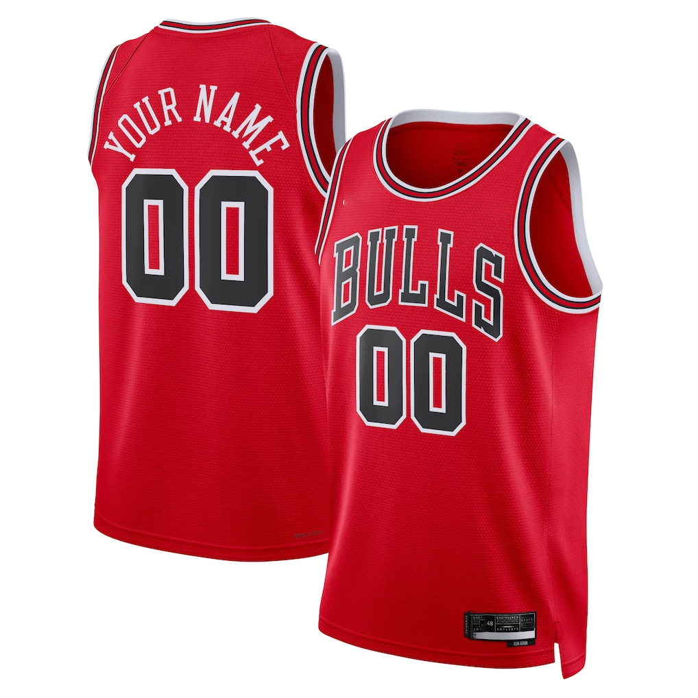 Odoa Custom C.Bulls Red Swingman Jerseys - Icon Edition