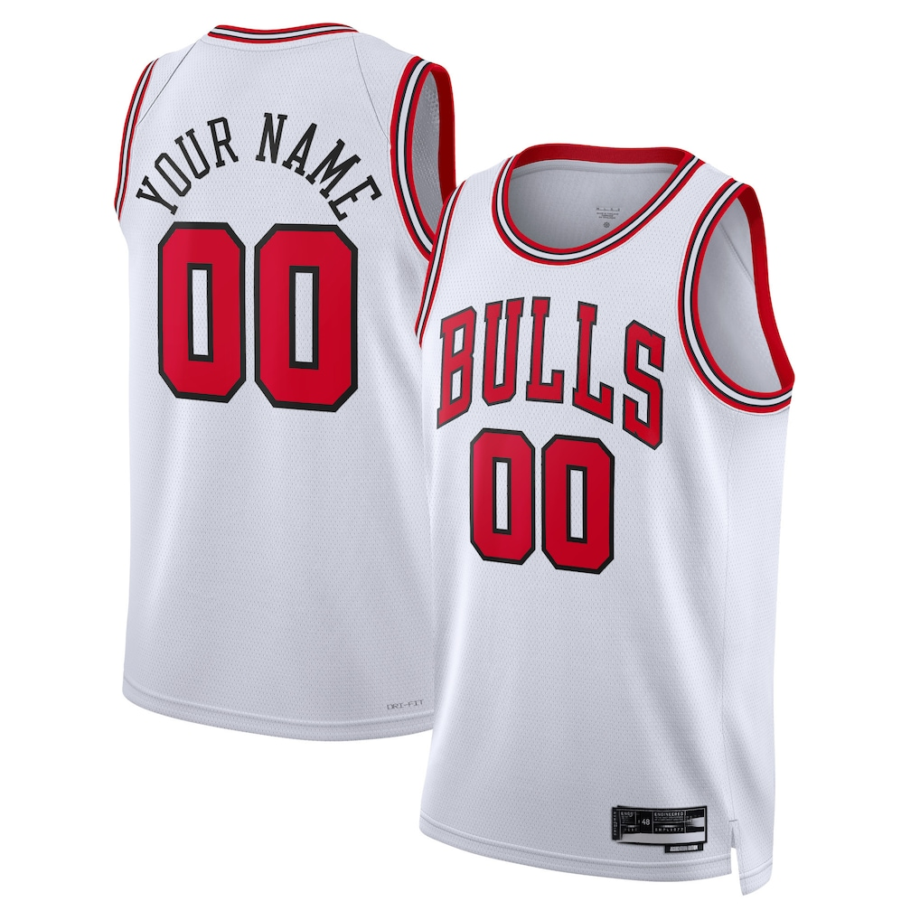 Odoa Custom C.Bulls White Swingman Jerseys - Association Edition