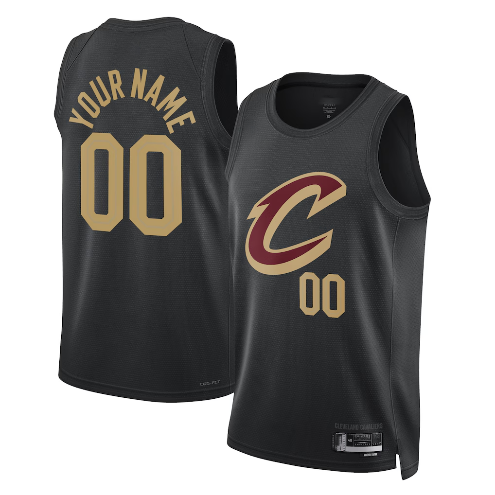 Odoa Custom C.Cavaliers Black 202223 Swingman Jerseys - Statement Edition