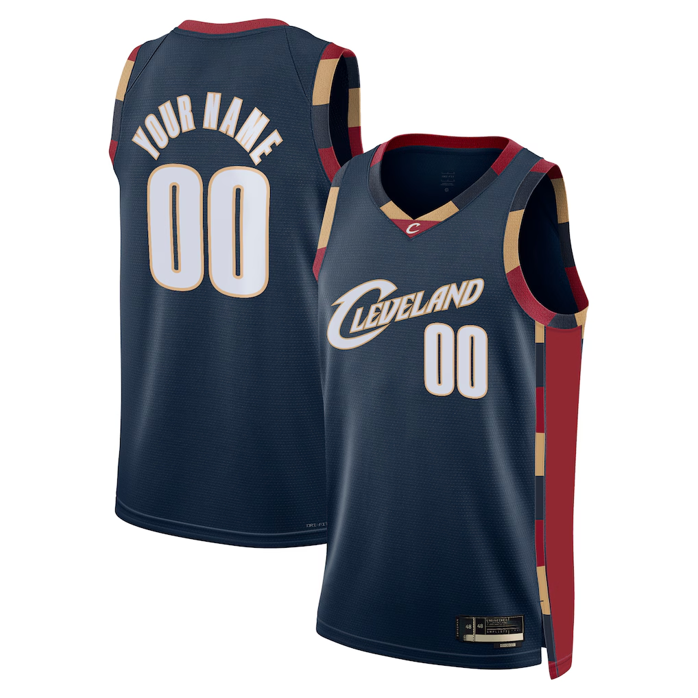 Odoa Custom C.Cavaliers Navy Swingman Jerseys - Classic Edition