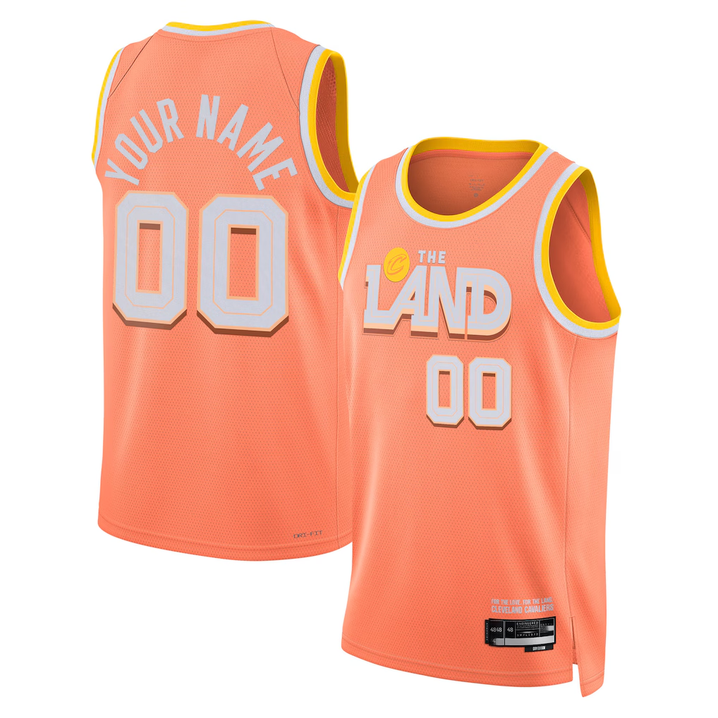 Odoa Custom C.Cavaliers Orange 202526 City Edition Swingman Jerseys