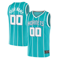 Odoa Custom C.Hornets Teal Fast Break Replica Jerseys - Icon Edition