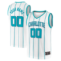 Odoa Custom C.Hornets White Fast Break Custom Replica Jerseys - Association Edition