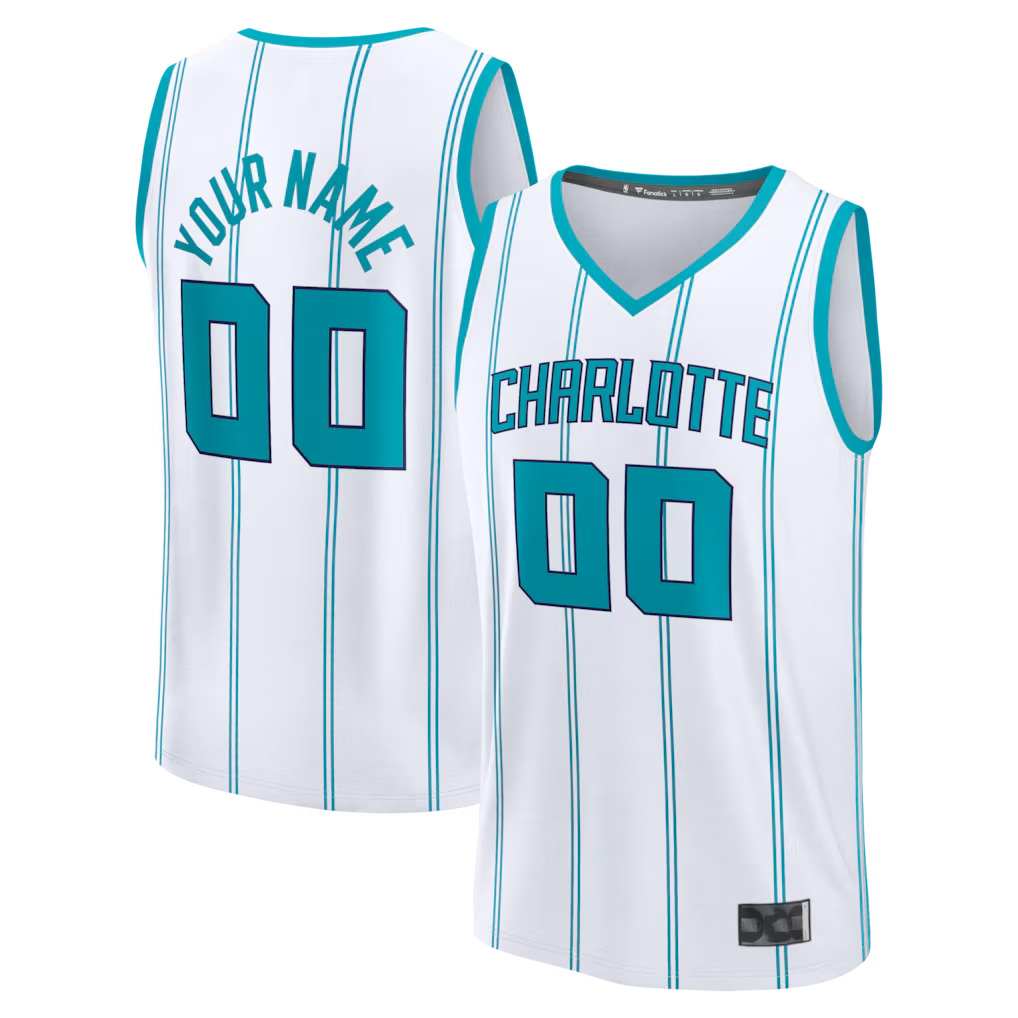 Odoa Custom C.Hornets White Fast Break Jerseys - Icon Edition
