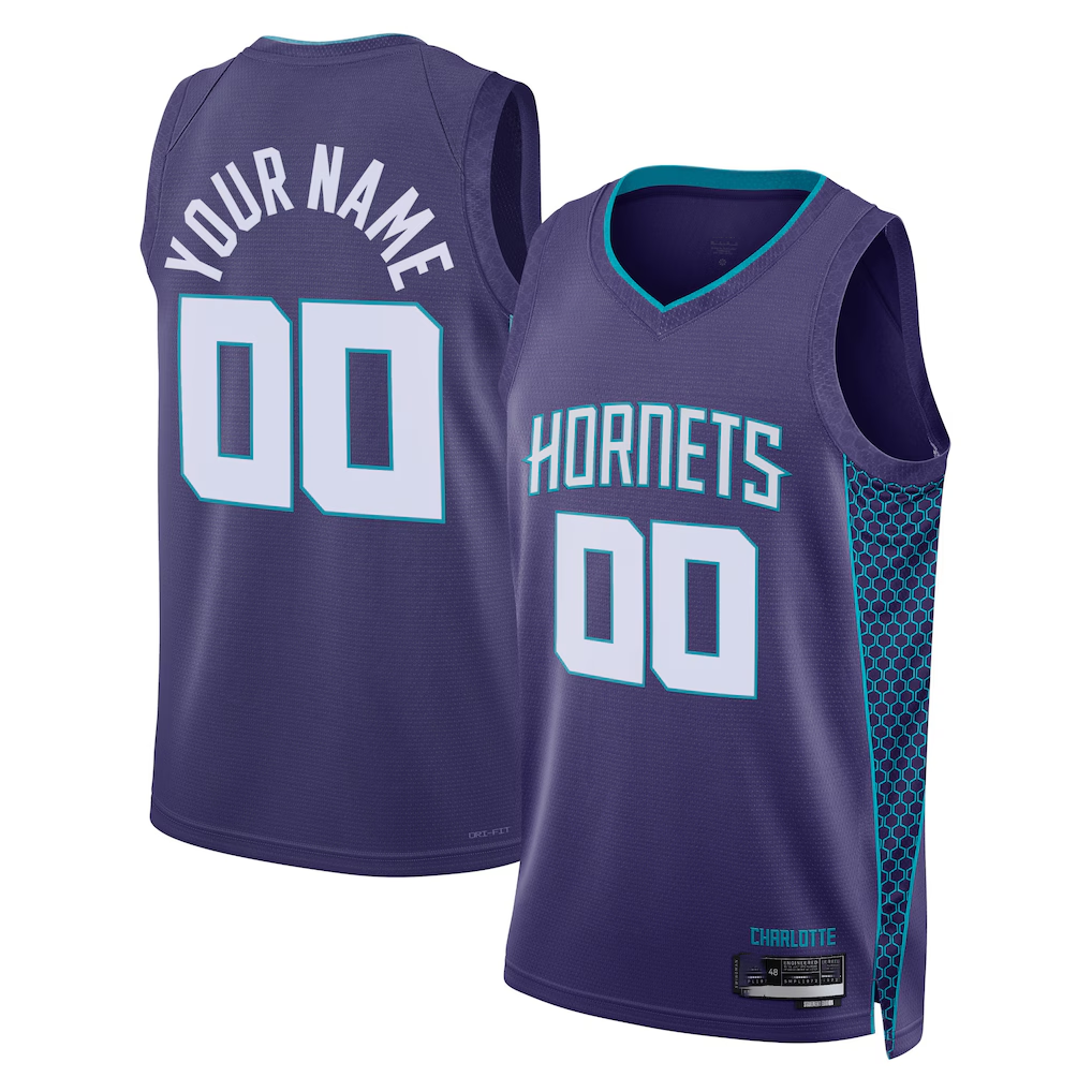 Odoa Custom C.Hornets Purple 202223 Swingman Jerseys - Statement Edition