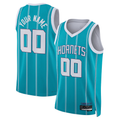 Odoa Custom C.Hornets  Teal Swingman Jerseys - Icon Edition