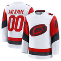 Odoa Custom C.Hurricanes White Away Premium Stitched Jerseys