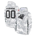 Odoa Custom C.Panthers Arctic Camo Salute to Service Pullover Hoodies Any Name & Numbers Stitched Jerseys