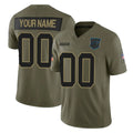 Odoa Custom C.Panthers Olive 2025 Salute to Service Limited Home Game Any Name & Numbers Stitched Jerseys