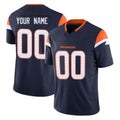 Odoa Custom D.Broncos Navy Limited Vapor F.U.S.E. Home Game Any Name & Numbers Stitched Jerseys