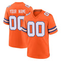 Odoa Custom D.Broncos Orange Alternate Collection Throwback Game Any Name & Numbers Stitched Jerseys