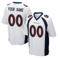 Odoa Custom D.Broncos White Game Any Name & Numbers Stitched Jerseys