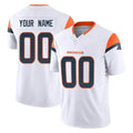 Odoa Custom D.Broncos White Limited Vapor F.U.S.E. Home Game Any Name & Numbers Stitched Jerseys