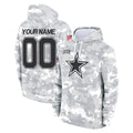 Odoa Custom D.Cowboys Arctic Camo Salute to Service Hoodies Limited Game Any Name & Numbers Stitched Jerseys