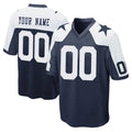 Odoa Custom D.Cowboys Navy-White Alternate Home Game Any Name & Numbers Stitched Jerseys