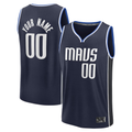 Odoa Custom D.Mavericks  Navy Fast Break Jerseys - Statement Edition