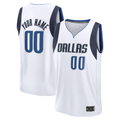 Odoa Custom D.Mavericks White Fast Break Jerseys - Association Edition